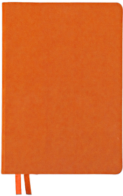 Ежедневник недатированный Softie, А5, оранжевый, блок в клетку, оранжевый обрез