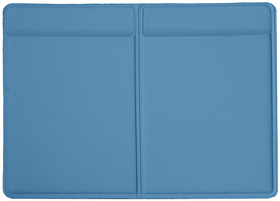 Чехол/картхолдер для автодокументов Simply, голубой, 9.3 х 12.8 см, PU