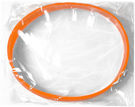 Браслет силиконовый FEST; 20 x 1,2 x 0,2 см; оранжевый; силикон; гравировка