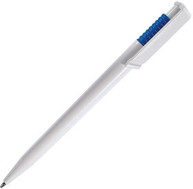 OCEAN, ручка шариковая, синий/белый, пластик