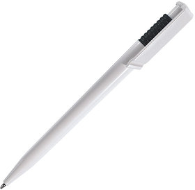 OCEAN, ручка шариковая, черный/белый, пластик