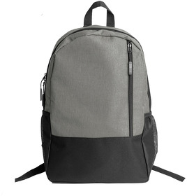 Рюкзак PULL, серый/чёрный, 45 x 28 x 11 см, 100% полиэстер 300D+600D