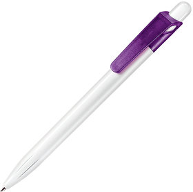 H276/62 - SYMPHONY, ручка шариковая, фростированный сиреневый/белый, пластик