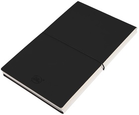 Набор подарочный SILENT-ZONE: бизнес-блокнот, ручка, наушники, коробка, стружка, бело-черный