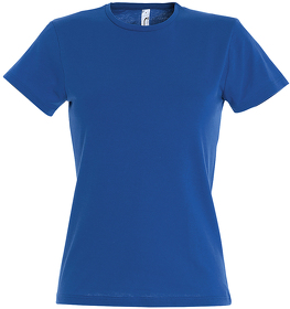 Футболка женская MISS, ярко-синий, 100% хлопок, 150 г/м2