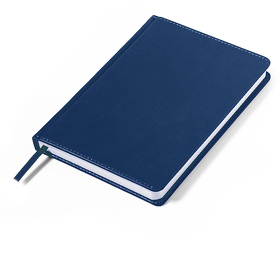Ежедневник недатированный Campbell, А5,  темно-синий, белый блок