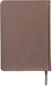 Ежедневник недатированный Campbell, А5,  коричневый, белый блок
