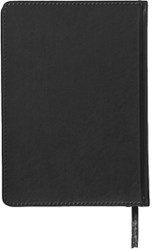 Ежедневник недатированный Campbell, А5,  черный, белый блок