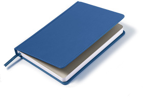 Ежедневник недатированный Campbell, А5,  синий, белый блок