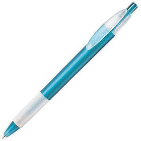 H214F/65 - X-1 FROST GRIP, ручка шариковая, фростированный голубой/белый, пластик