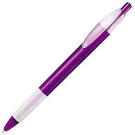 H214F/62 - X-1 FROST GRIP, ручка шариковая, фростированный сиреневый/белый, пластик