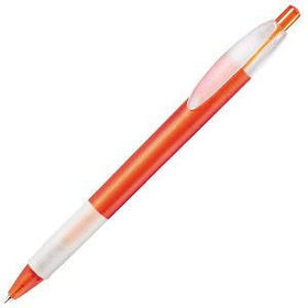 X-1 FROST GRIP, ручка шариковая, фростированный оранжевый/белый, пластик (H214F/63)