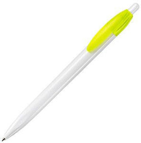 X-1, ручка шариковая, желтый/белый, пластик