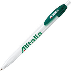 X-1, ручка шариковая, зеленый/белый, пластик (H212/66)