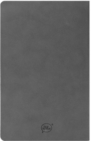 Бизнес-блокнот ALFI, A5, серый, мягкая обложка, в линейку