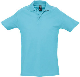 H711362.225 - Рубашка поло мужская SPRING II,бирюзовый,2XL,100% хлопок, 210/м2