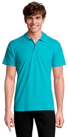 Рубашка поло мужская SPRING II,бирюзовый,2XL,100% хлопок, 210/м2