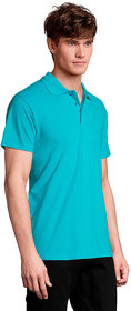 Рубашка поло мужская SPRING II,бирюзовый,2XL,100% хлопок, 210/м2