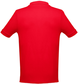 Рубашка-поло мужская ADAM, красный, 100% хлопок, плотность 195 г/м2