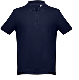 H353000.26 - Рубашка-поло мужская ADAM, темно-синий, 100% хлопок, плотность 195 г/м2