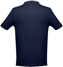Рубашка-поло мужская ADAM, темно-синий, 100% хлопок, плотность 195 г/м2