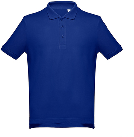 H353000.25 - Рубашка-поло мужская ADAM, синий, 100% хлопок, плотность 195 г/м2