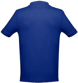 Рубашка-поло мужская ADAM, синий, 100% хлопок, плотность 195 г/м2