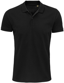Рубашка поло мужская PLANET MEN, черный, 100% органический хлопок, 170 г/м2 (H703566.312)