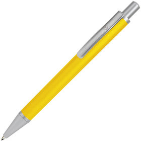 H19601/03 - CLASSIC, ручка шариковая, желтый/серебристый, металл, синяя паста