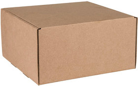 Коробка подарочная BOX, размер 20,5*21* 11см, картон МГК бур., самосборная (H21016)