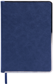Ежедневник недатированный Montrose, А5,  синий, кремовый блок, графитовый срез