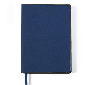 Ежедневник недатированный Montrose, А5,  синий, кремовый блок, графитовый срез