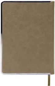 Ежедневник недатированный Montrose, А5,  светло-коричневый, кремовый блок, графитовый срез