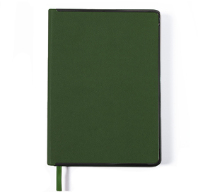 Ежедневник недатированный Montrose, А5,  зеленый, кремовый блок, графитовый срез