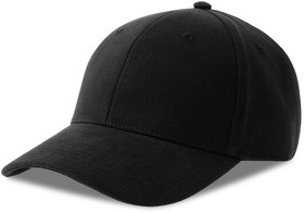 Бейсболка PILOT-S, 6 клиньев, металл. застёжка, чёрный, 100%. хпопок, 355 г/м2 (H25418-S.35)