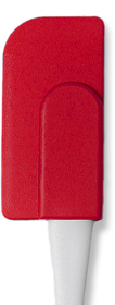 Лопатка кулинарная KERMAN, красный, 3,5х23х1см, силикон, пластик