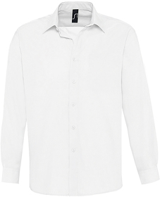H716040.102 - Рубашка мужская "Baltimore", белый, 65% полиэстер, 35% хлопок, 95г/м2
