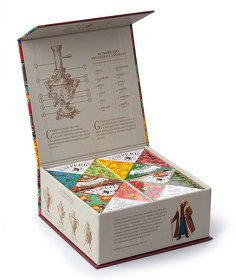Набор Сугревъ в картонной коробке с 4-я чаями (H90028)