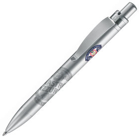 H385/47 - FUTURA, ручка шариковая, серебристый/хром, пластик/металл
