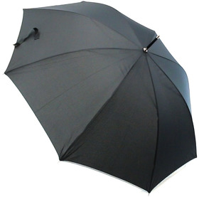 Зонт-трость ROYAL,черный, эпонж, пластик