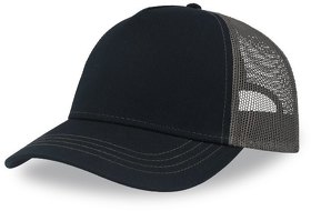 Бейсболка "RAPPER CANVAS-S", 5 клиньев, т.син./т.сер, пласт.заст., 100% перераб. полиэстер, 270 г/м2 (H254400-S.253)