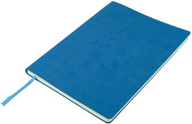 H21218/22/30 - Бизнес-блокнот "Biggy", B5 формат, голубой, серый форзац, мягкая обложка, в клетку