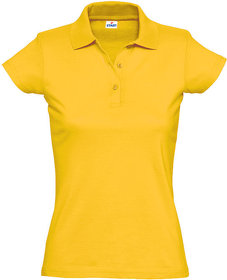 Поло "Miss Style" джерси, 100% хлопок, 170 г/м2, желтый (H16306.301)