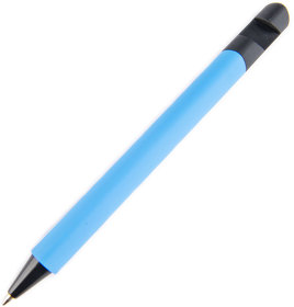 N5 soft, ручка шариковая, голубой/черный, пластик,soft-touch, подставка для смартфона (H27201/22)