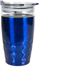 Термокружка вакуумная "Cristal"; синий; 350 мл; металл; стекло (H22112/24)