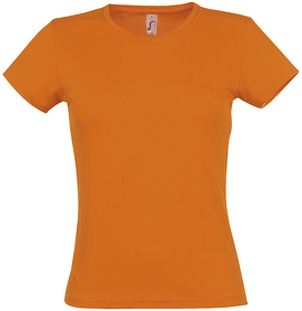 Футболка женская MISS, оранжевый, 100% хлопок, 150 г/м2 (H711386.400)