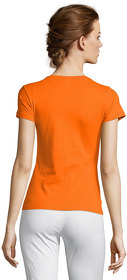 Футболка женская MISS, оранжевый, 100% хлопок, 150 г/м2