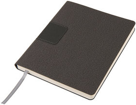 Бизнес-блокнот "Tweedi", 150х180 мм, серый, кремовая бумага, гибкая обложка, в линейку (H21217/30)