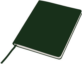Бизнес-блокнот "Cubi", 150*180 мм, зеленый, кремовый форзац, мягкая обложка, в линейку (H21221/15)