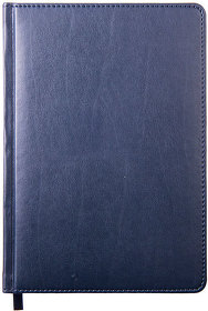 Ежедневник недатированный Anderson, А5,  темно-синий, белый блок